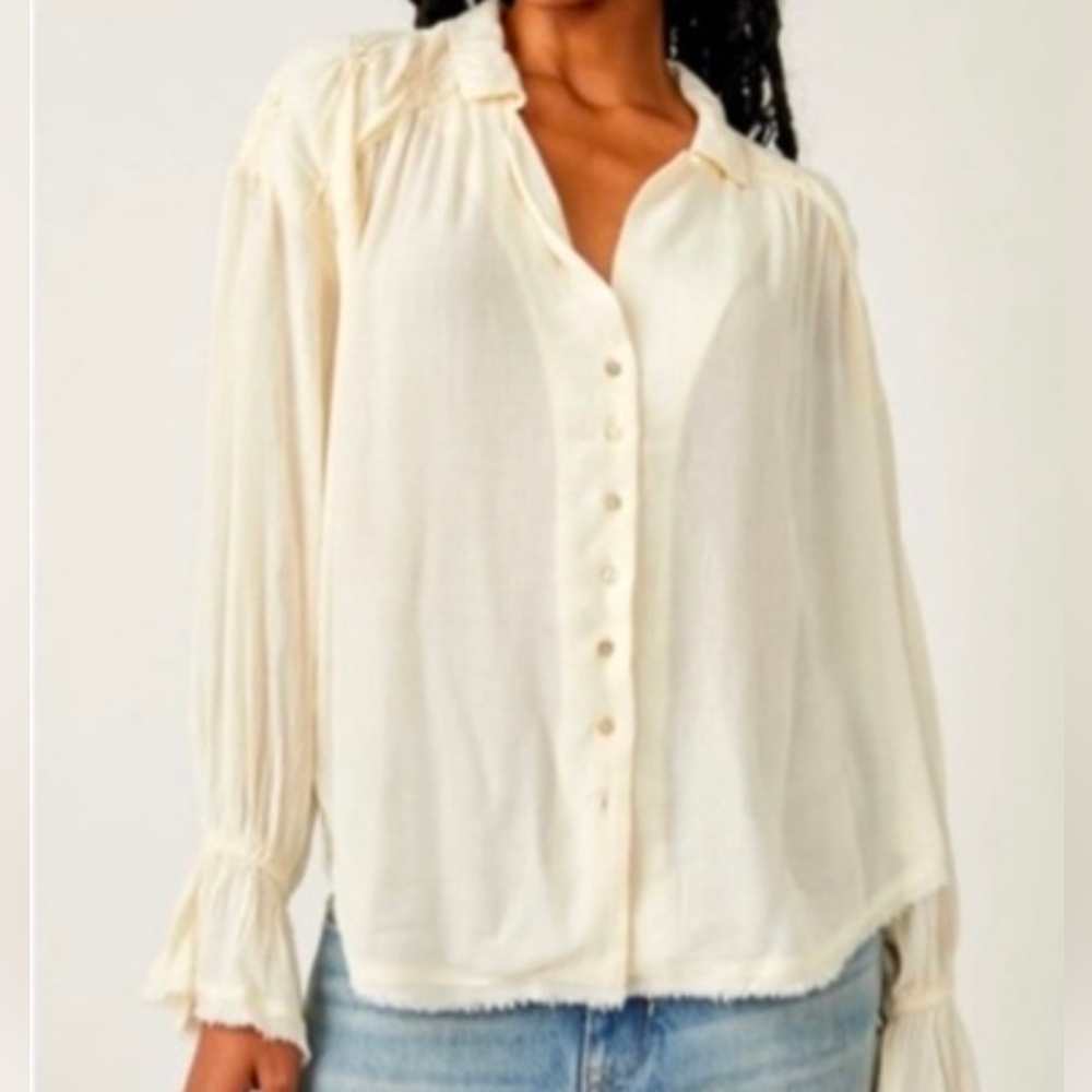 Free People Olivia Button Down top